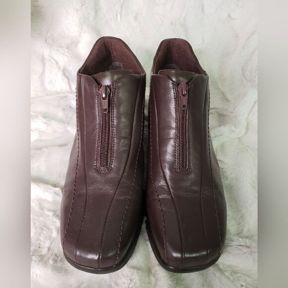 Earth Leather Booties Size 8 - Picture 1 of 7